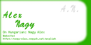 alex nagy business card